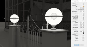 SketchUp and Skatter Making of Sarmiento Museum - Lighting - Exterior