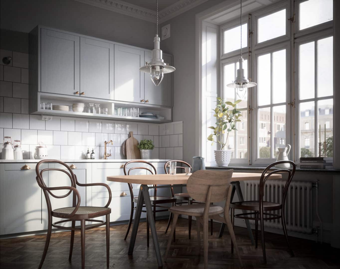 Nordic Style Kitchen - Ronen Bekerman - 3D Architectural Visualization ...